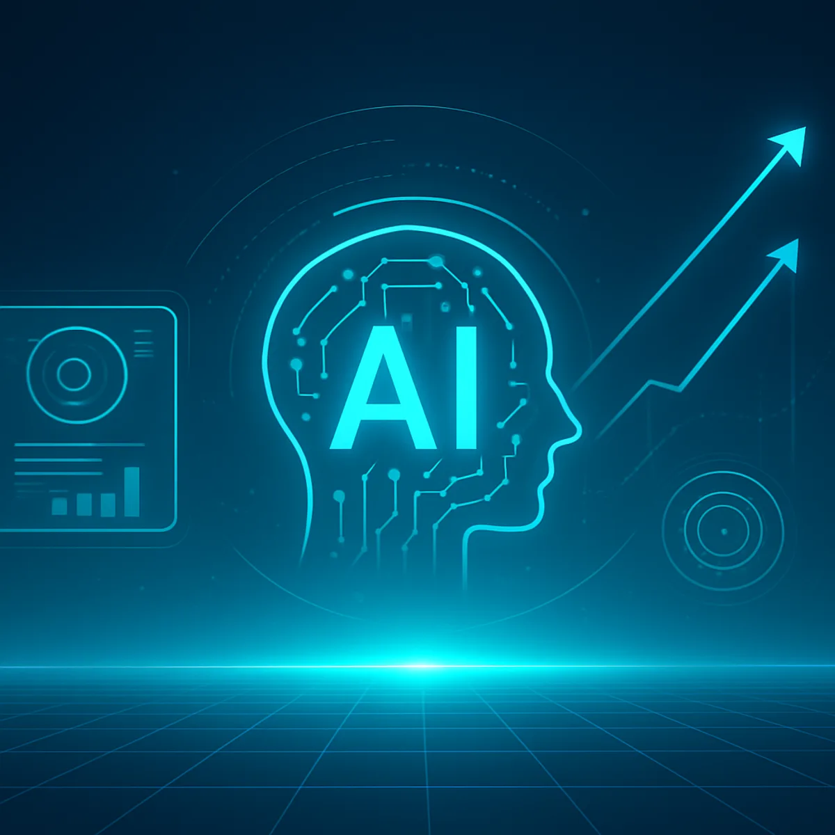 Future AI trends illustration