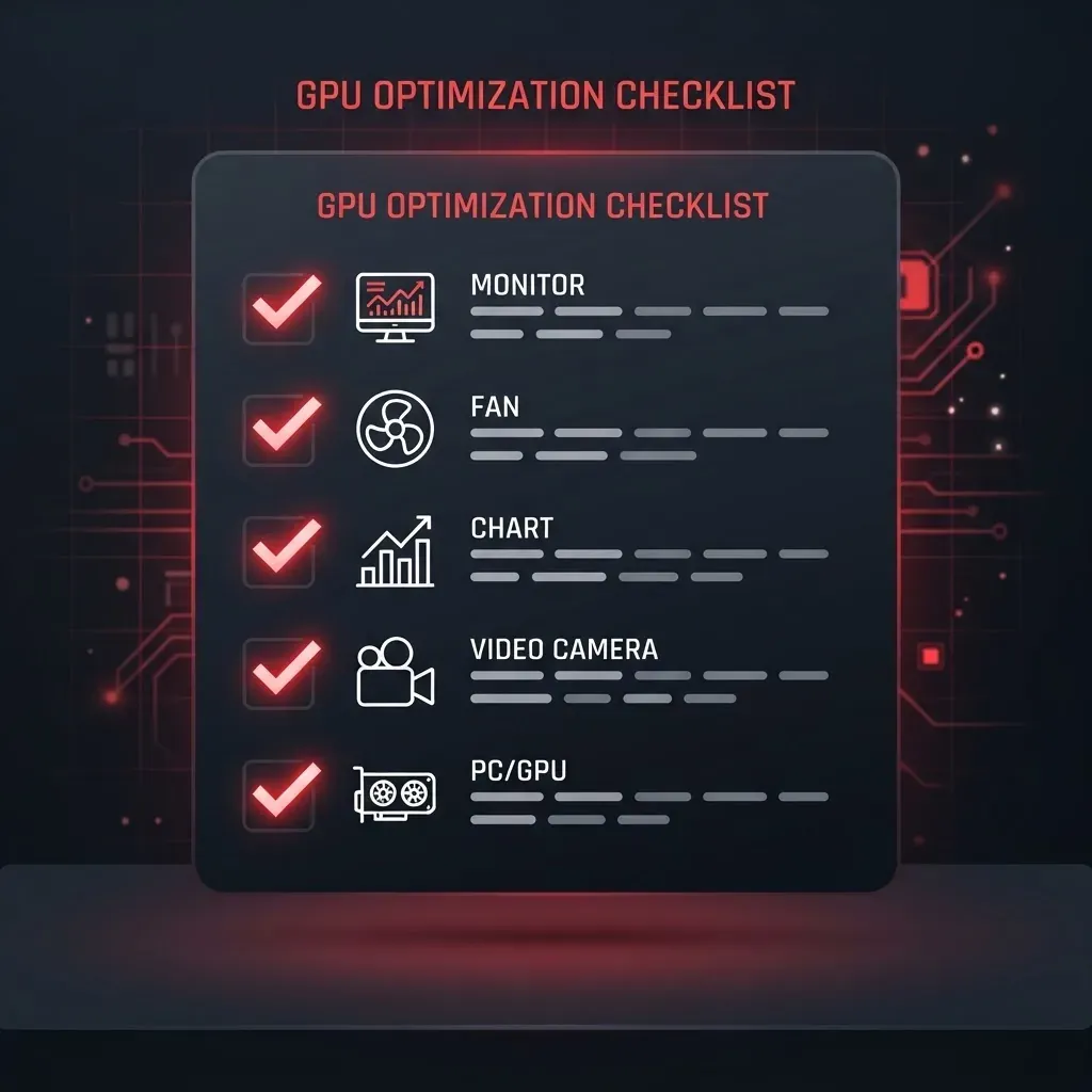 Radeon settings optimization checklist illustration