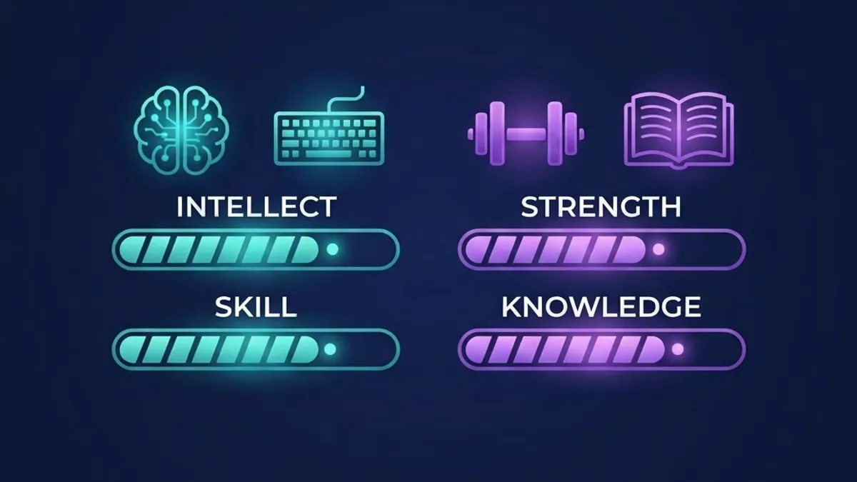BitLife programming skill training and stat bars