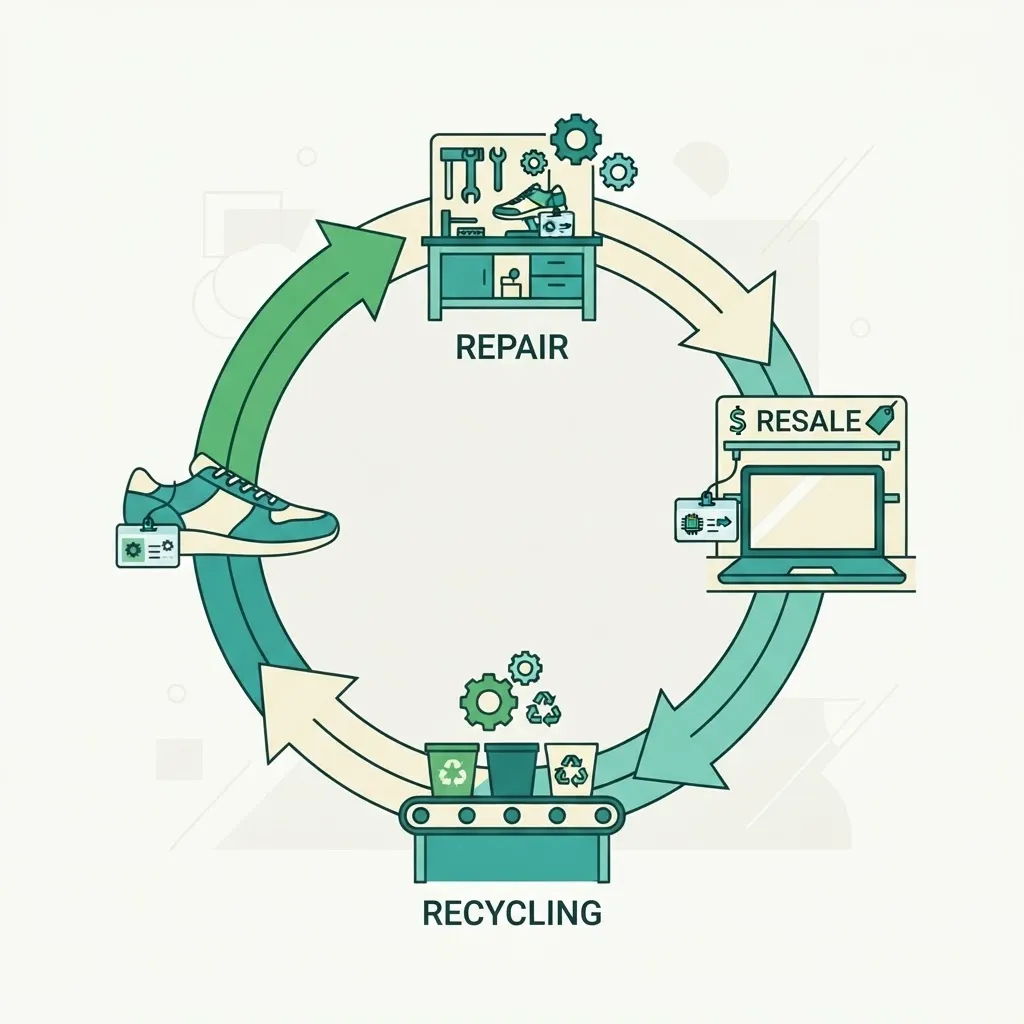 Blockchain circular economy digital product passport