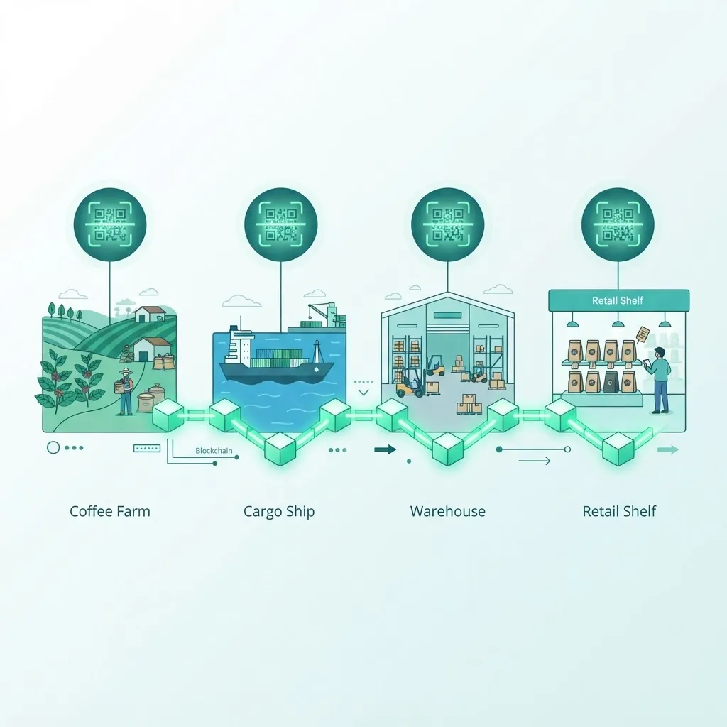 Blockchain supply chain transparency tracking