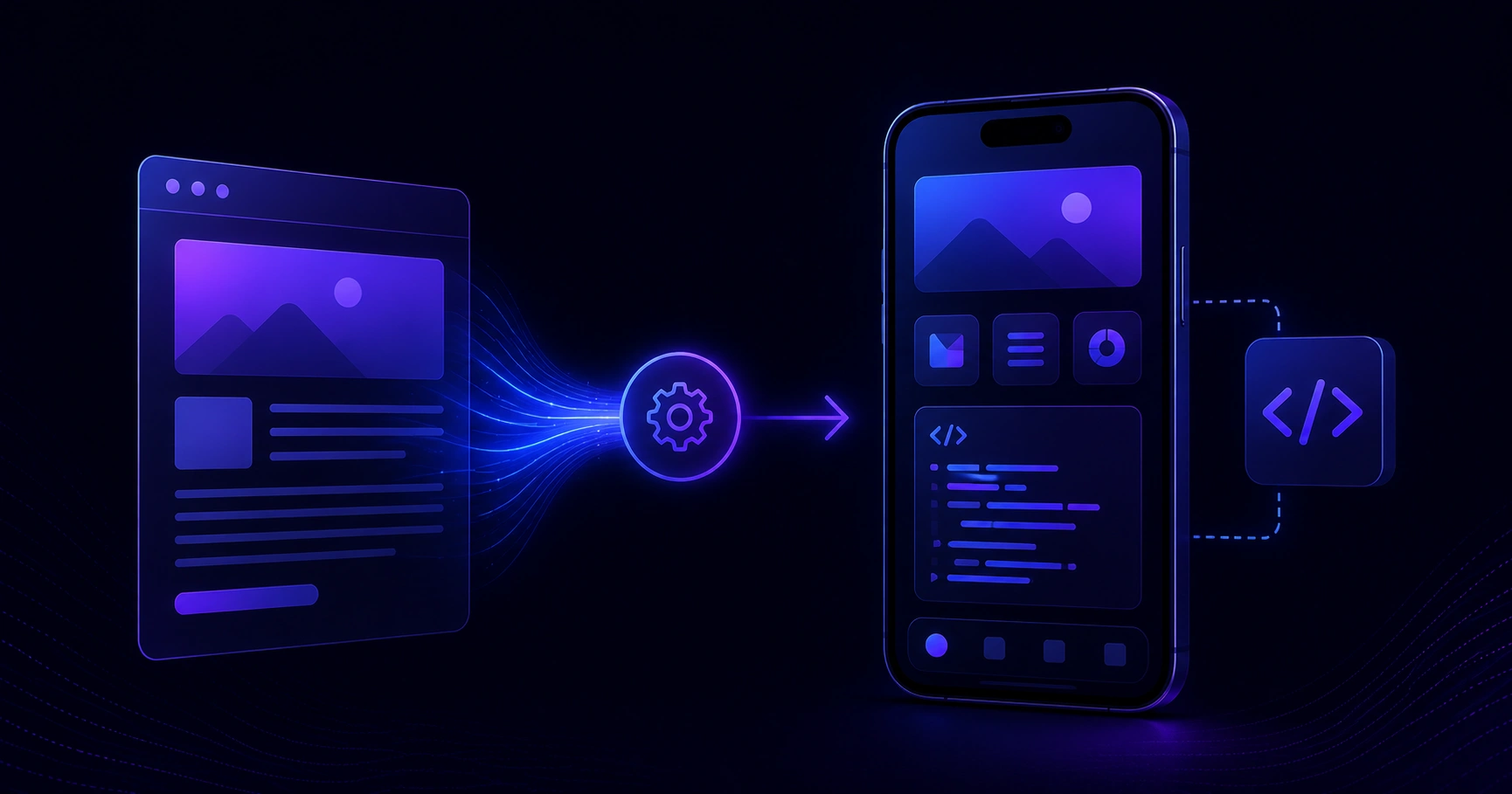 blog post to mobile app code conversion overview
