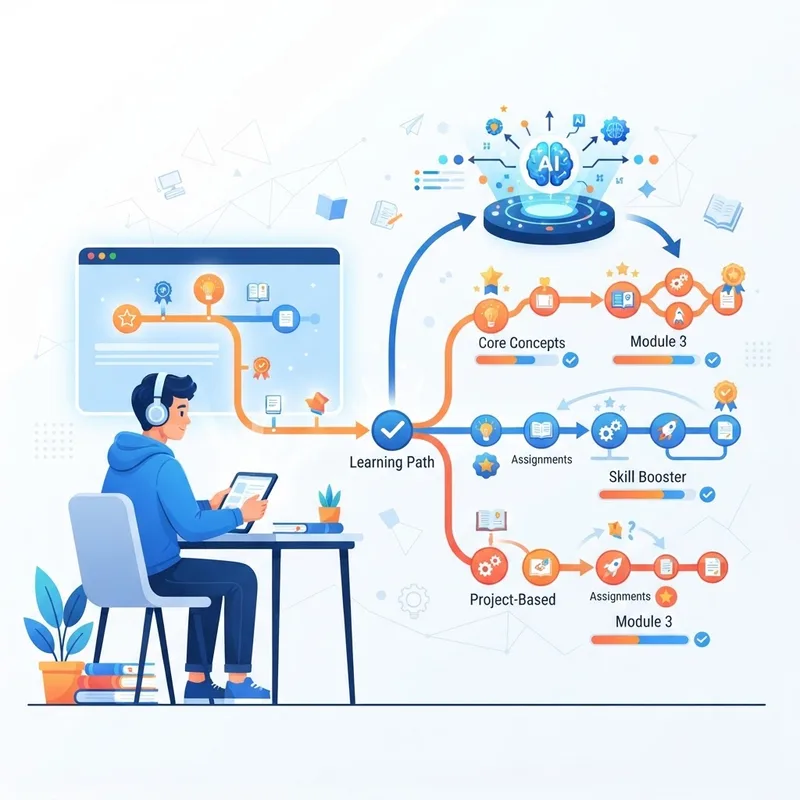 Personalized adaptive learning path for a student