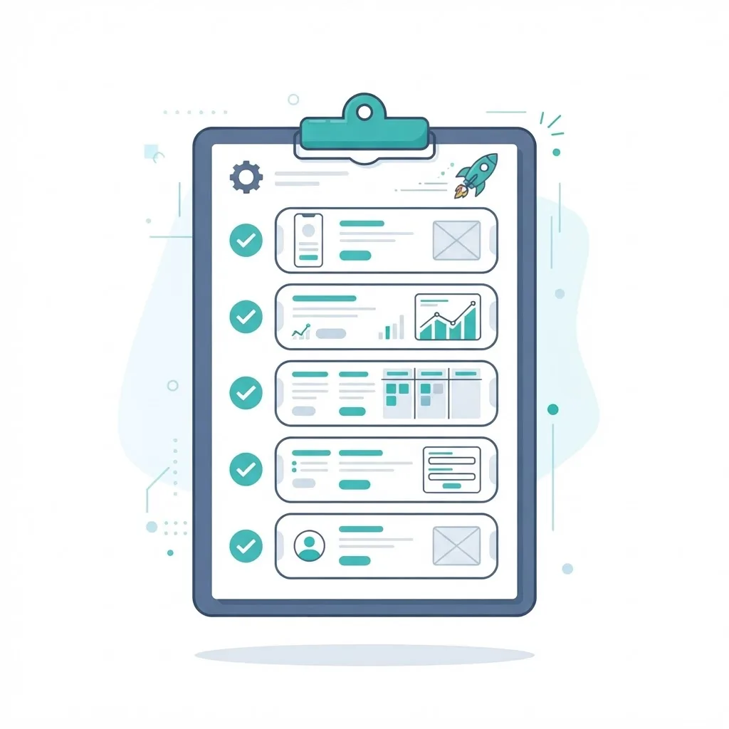 Planning checklist for building a web based application