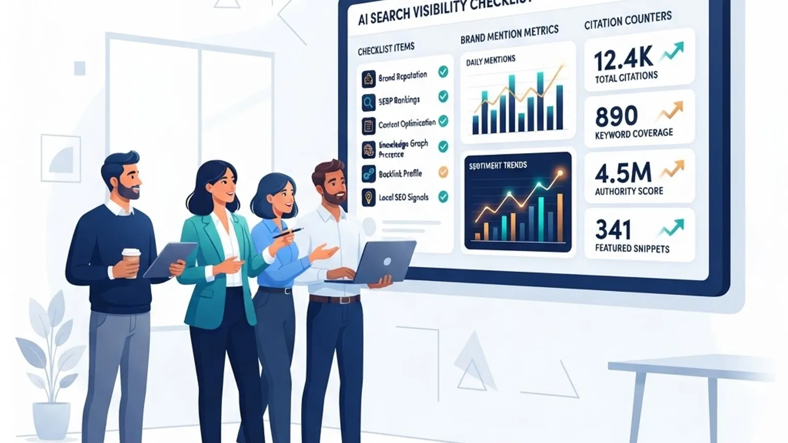 Business checklist for AI search visibility