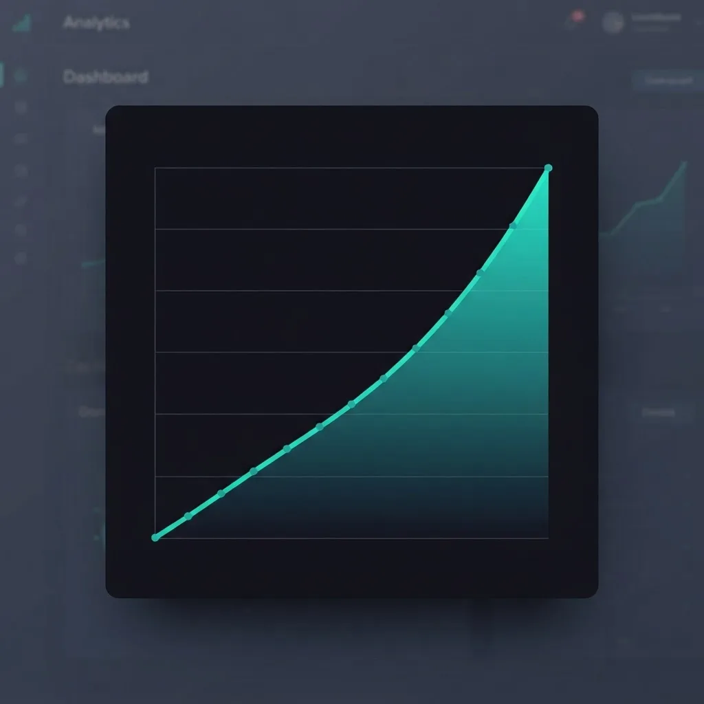 Referral traffic growth trend chart