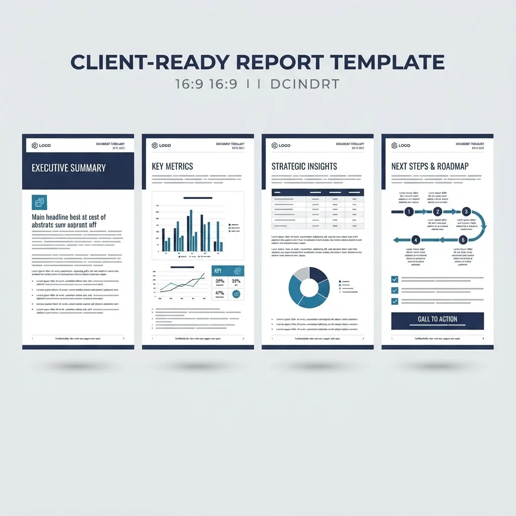 Client ready SEO report template layout