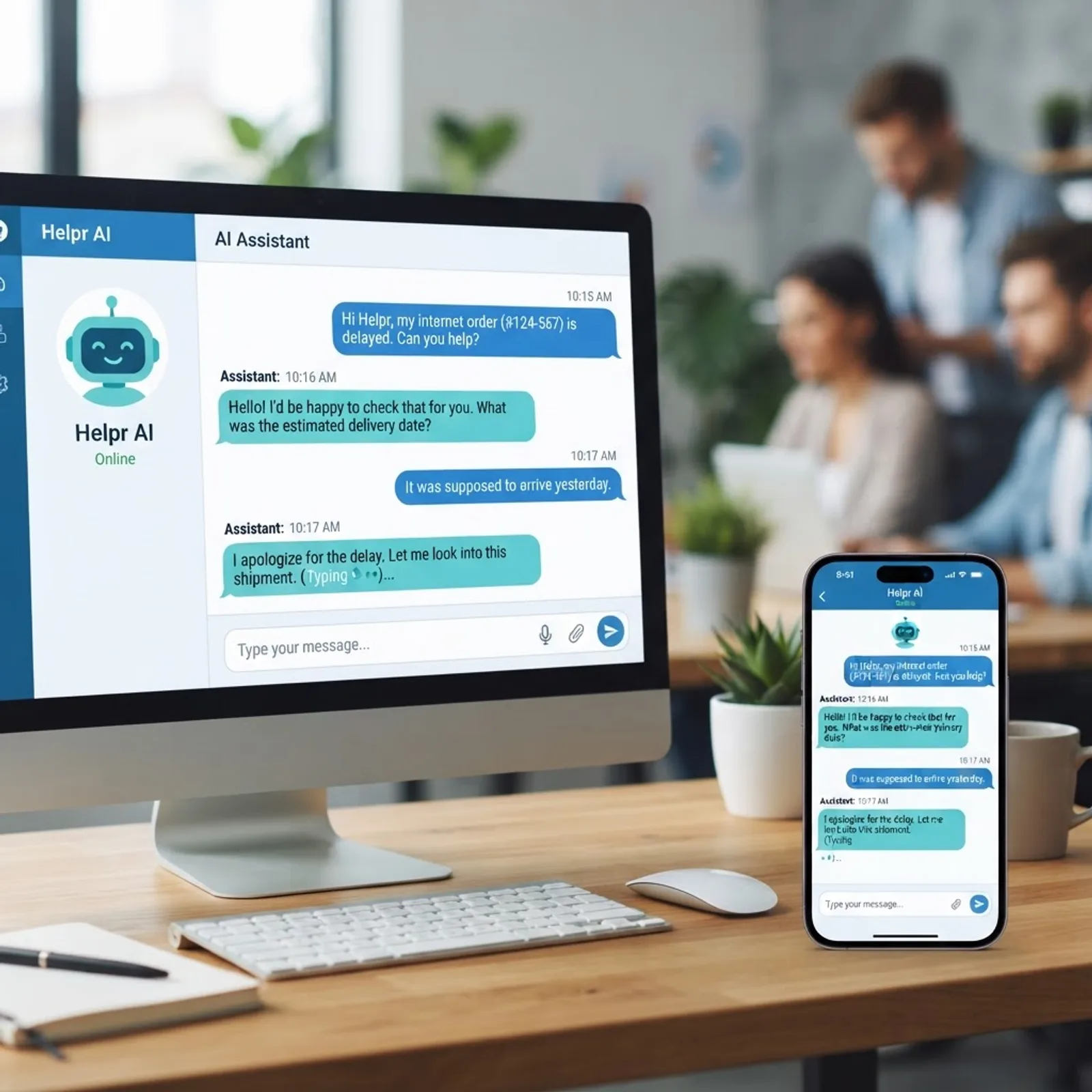 Conversational AI chatbot interface for a contact center