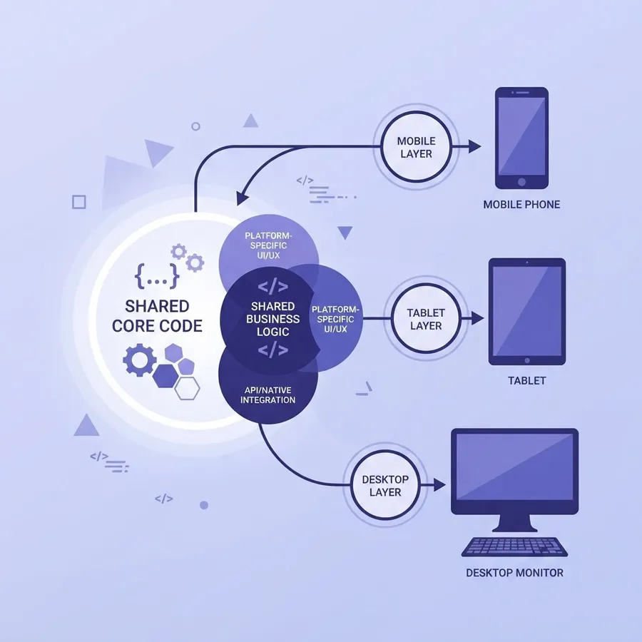 C# cross platform code sharing across devices