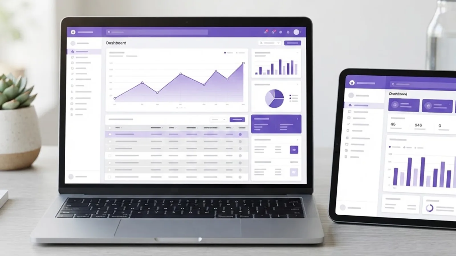 Custom .NET web application dashboard