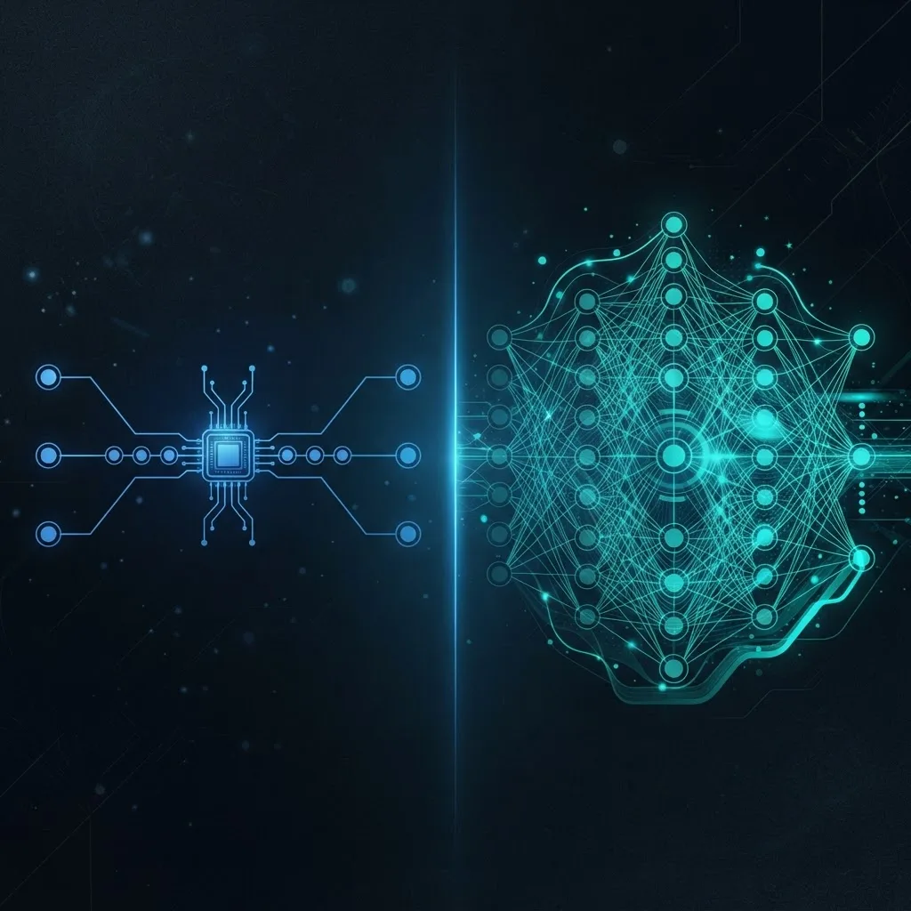 Comparison of deep intelligence versus traditional machine learning
