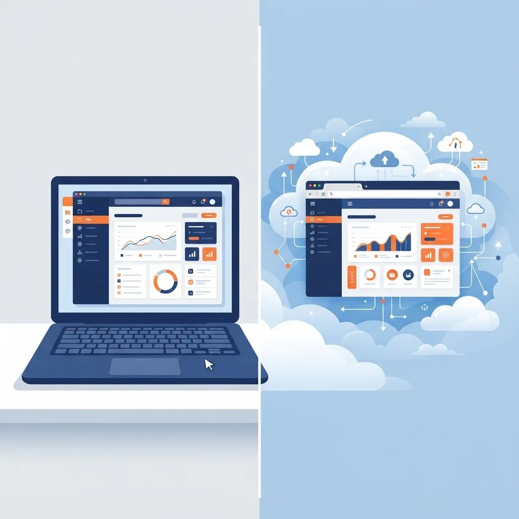 Desktop application versus web application comparison