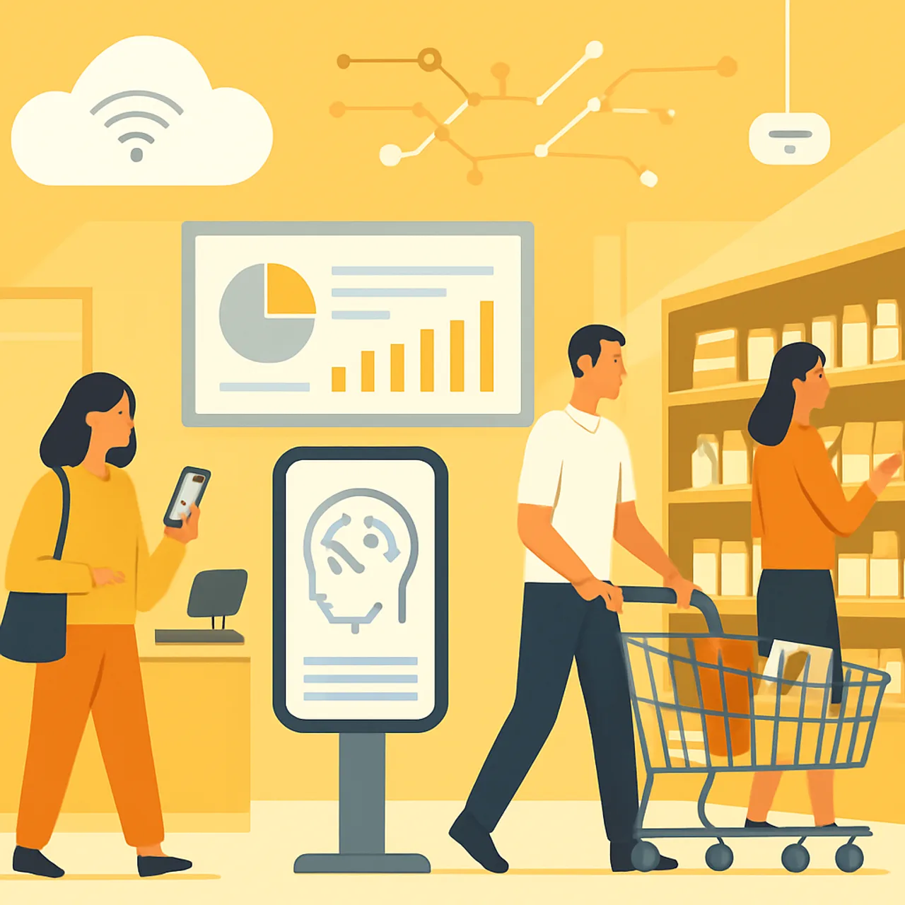 Future of AI in discount retail with connected technology