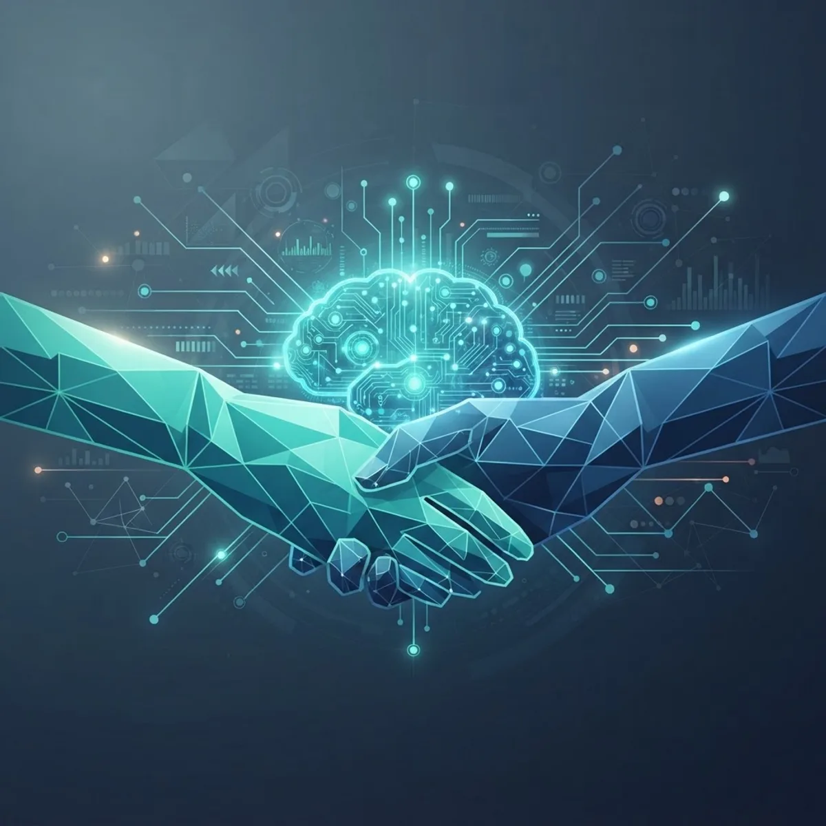 Technology partnerships joining with an AI circuit brain