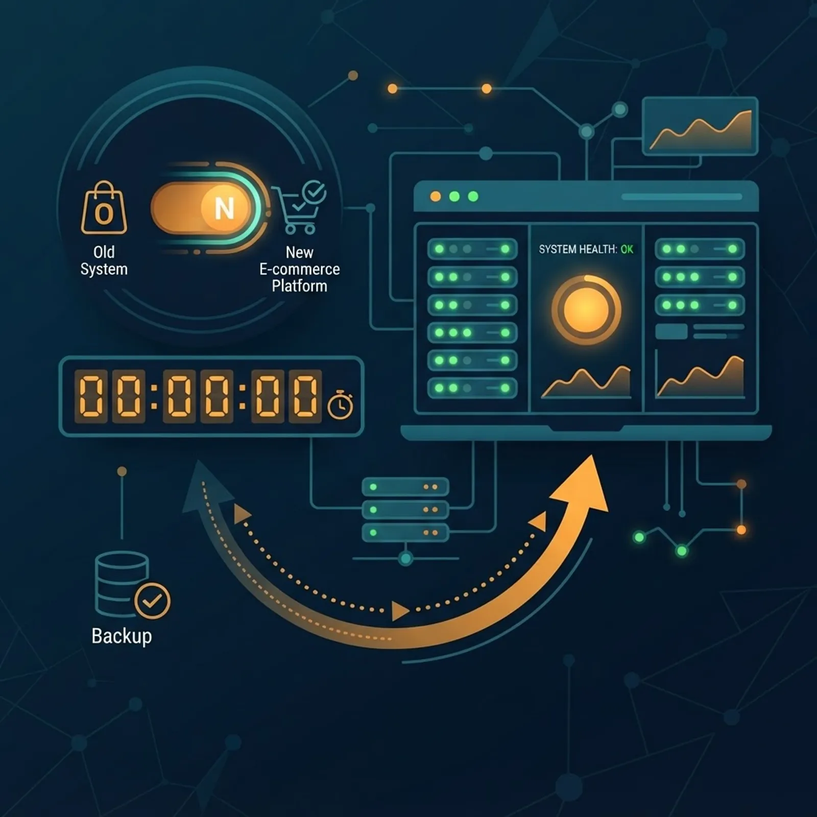 Ecommerce replatforming launch day cutover plan