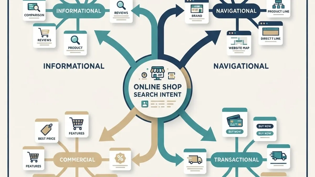 Ecommerce store support search intent map