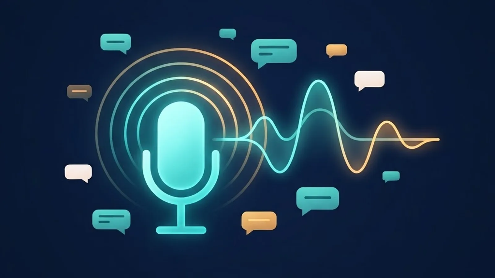 Conversational voice engine with waveform and speech rings