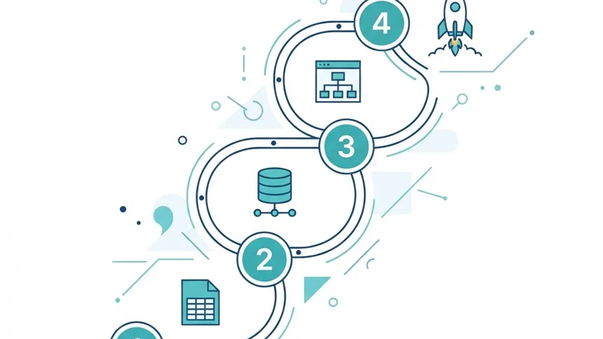 Phased migration roadmap from spreadsheet to web application