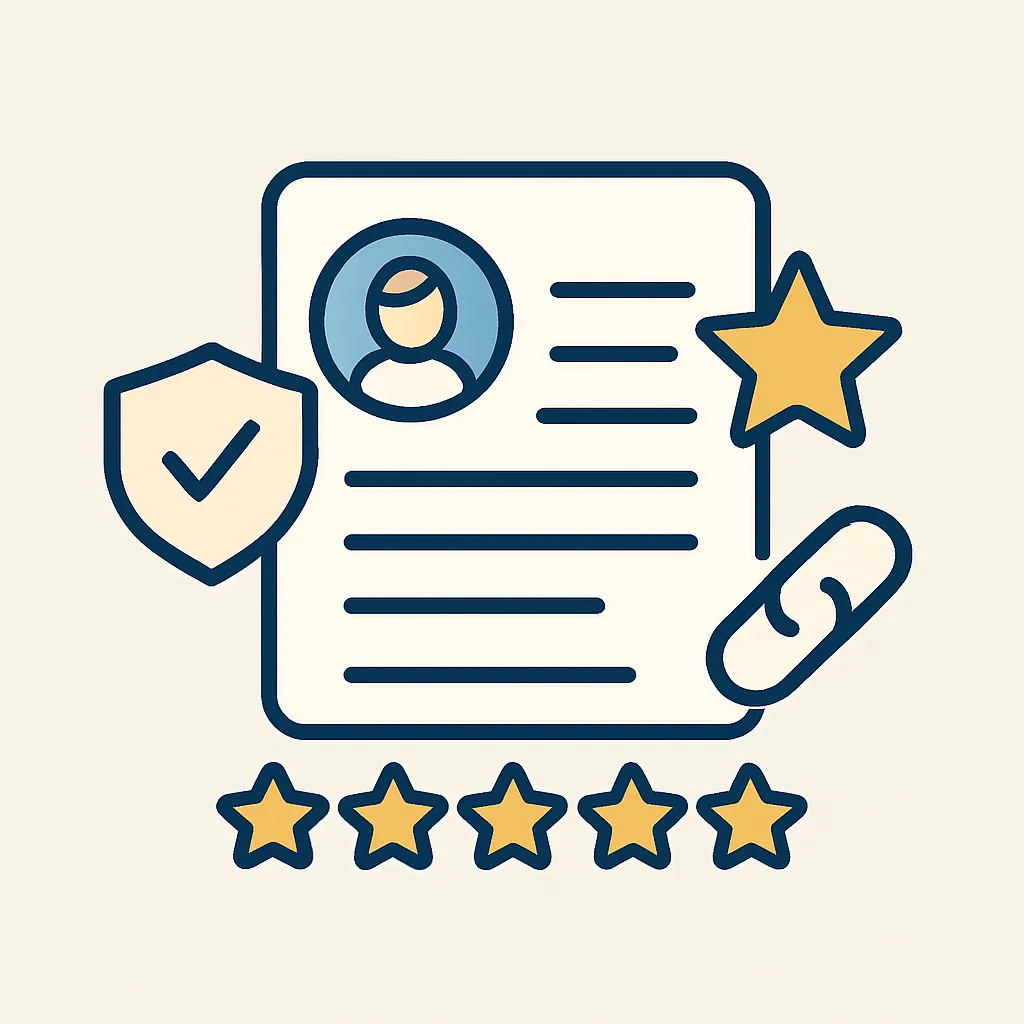 Expert content building E-E-A-T trust signals with author credentials and citations