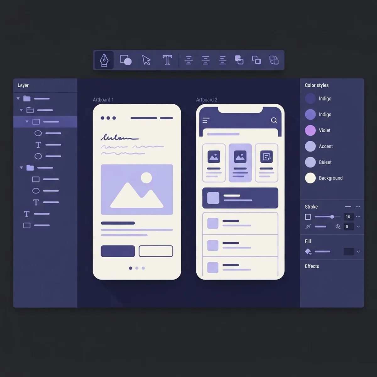 Figma UI design free tutorials illustration