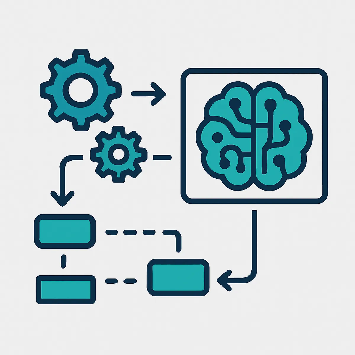 Business process automation illustration