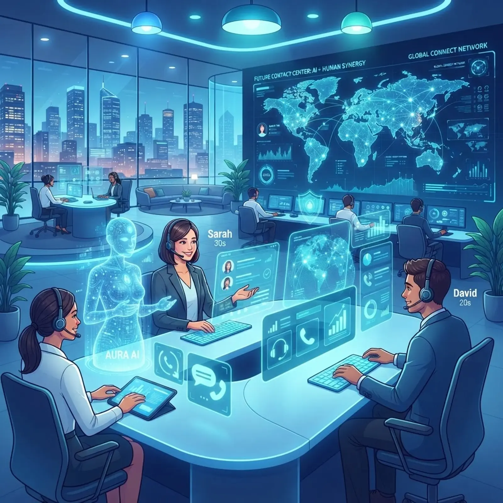 The future of AI-driven contact centers with human and AI collaboration