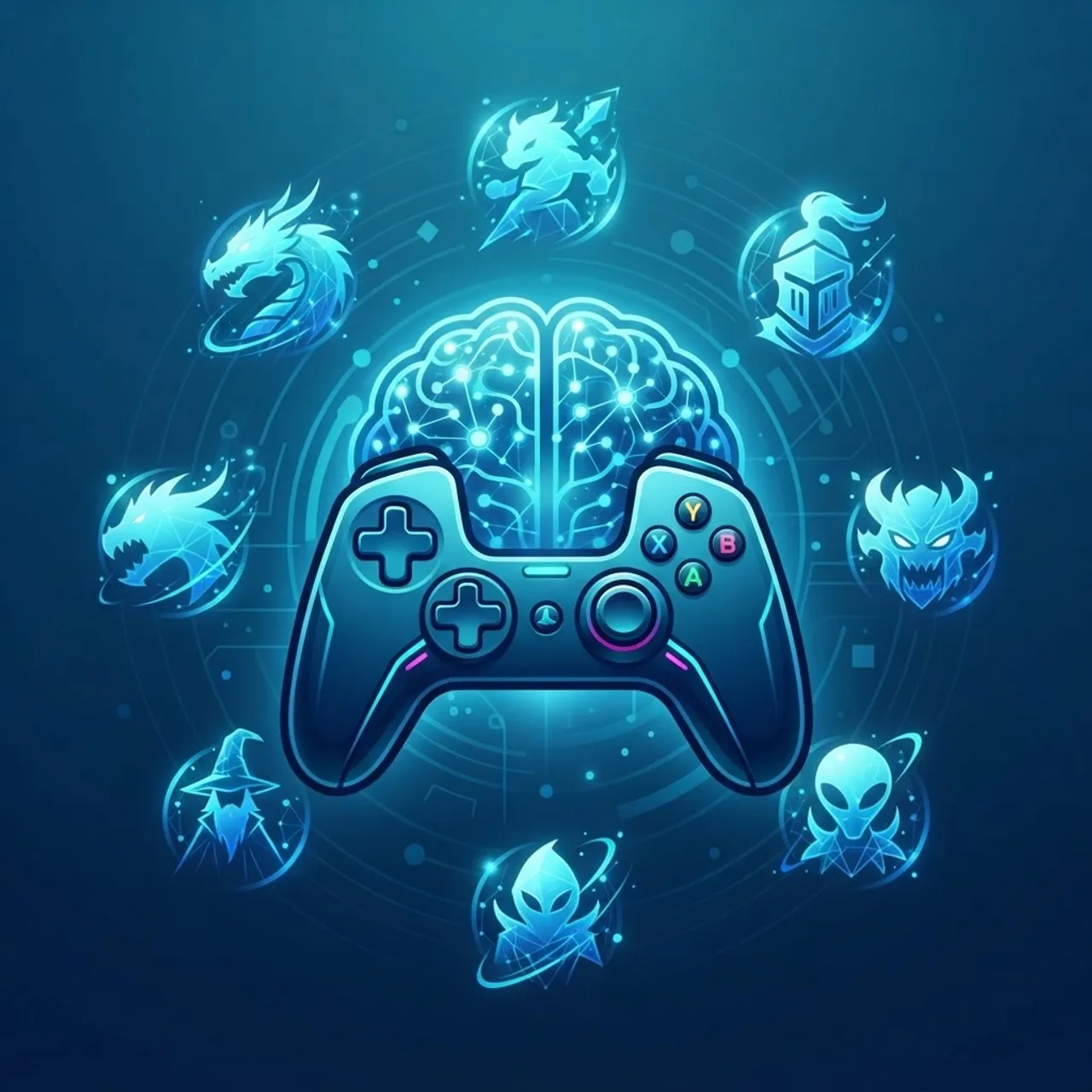 AI and gaming convergence with brain and controller