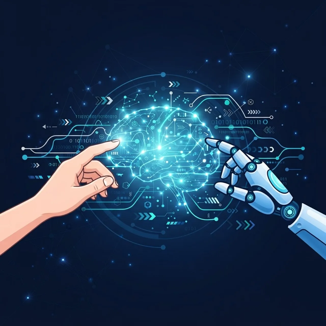 Future of intelligent automation with human and robotic collaboration