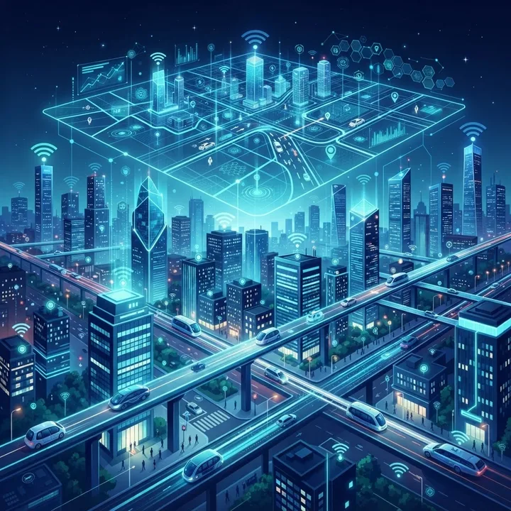 Future of location intelligence with a smart city and connected digital map layer