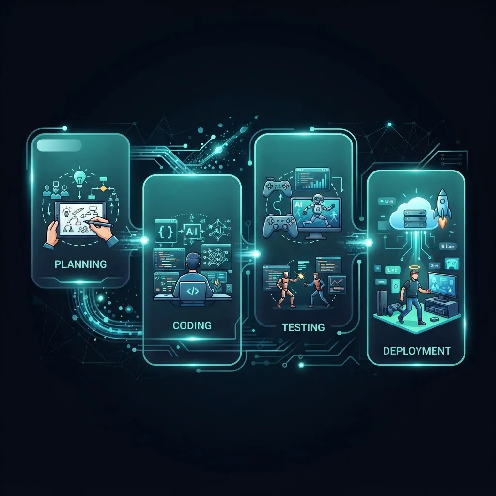 Game AI development workflow steps