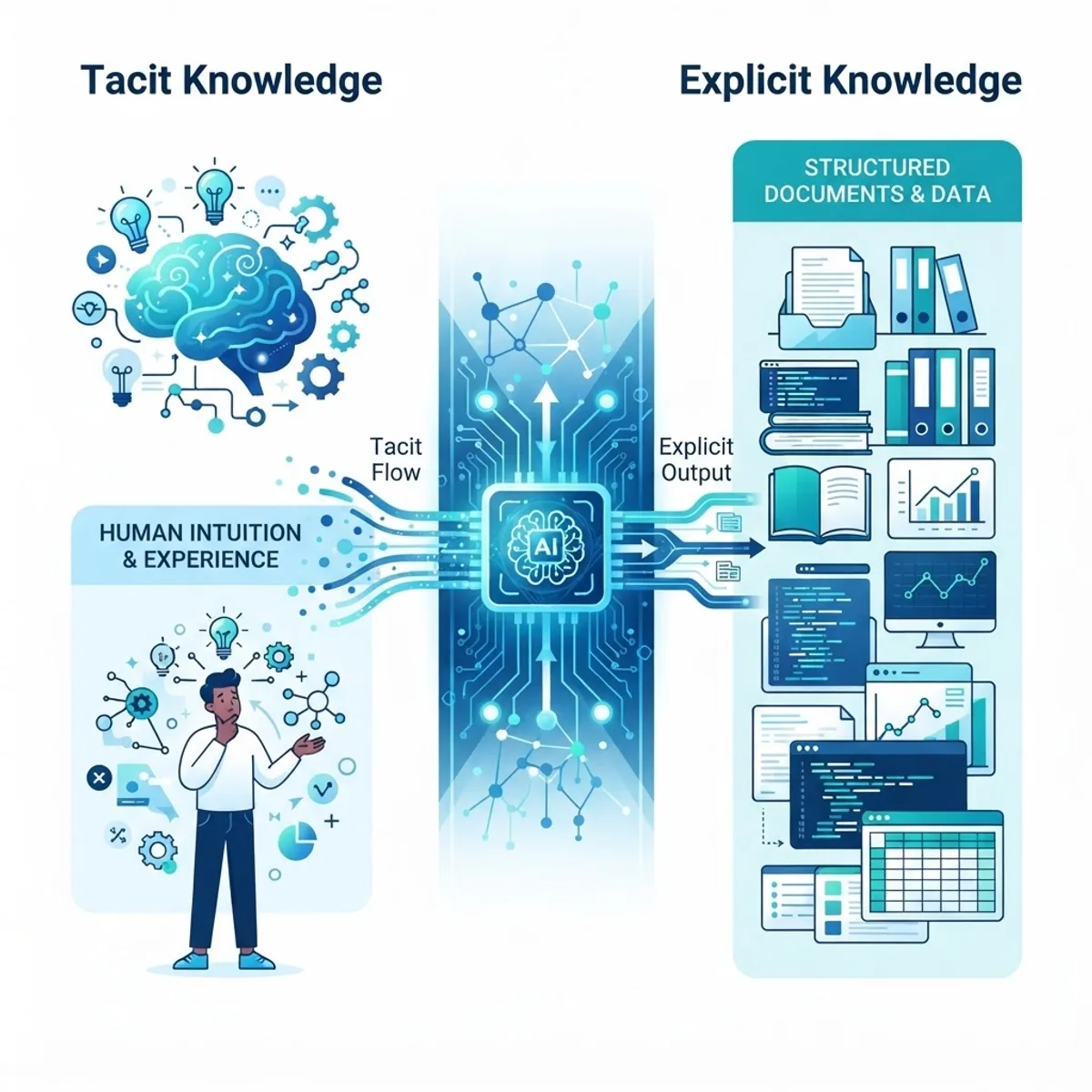 Generative AI tacit versus explicit knowledge