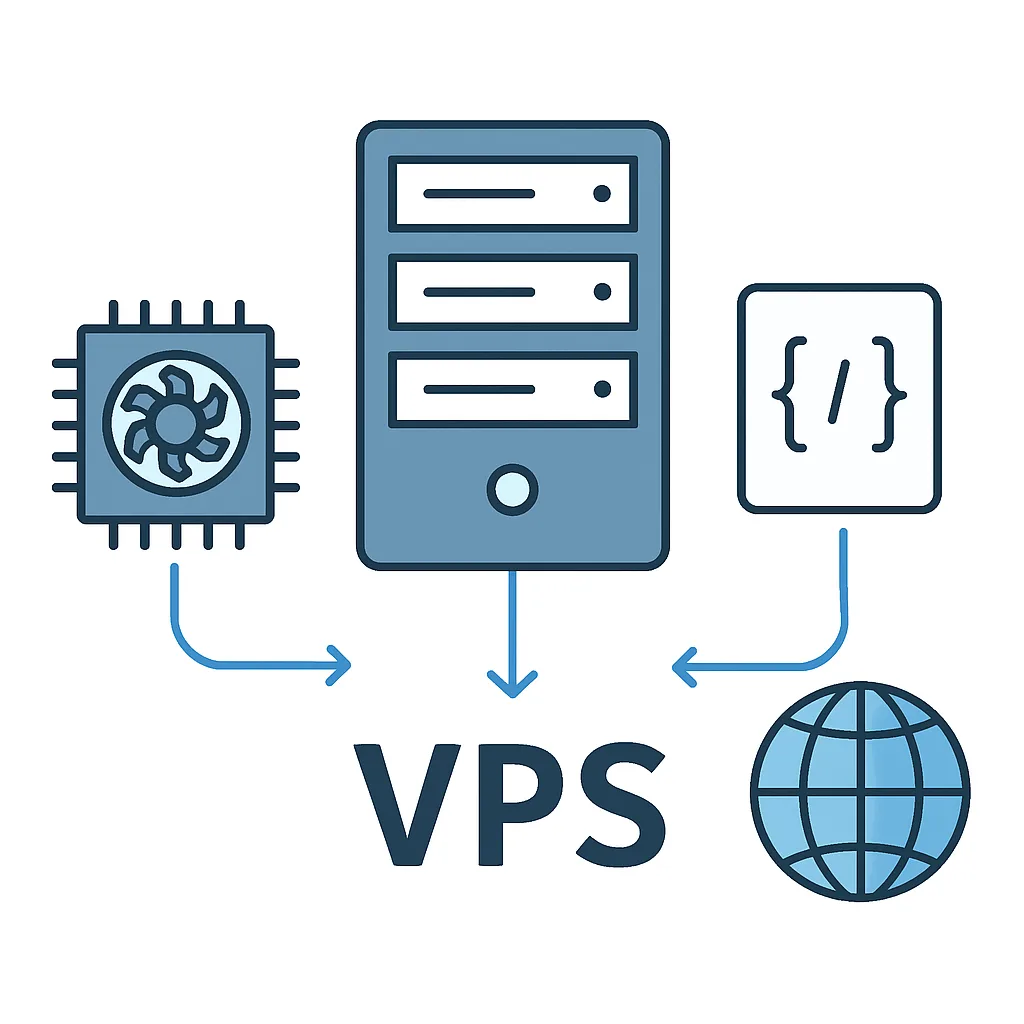 Diagram of geospatial AI architecture running on a VPS