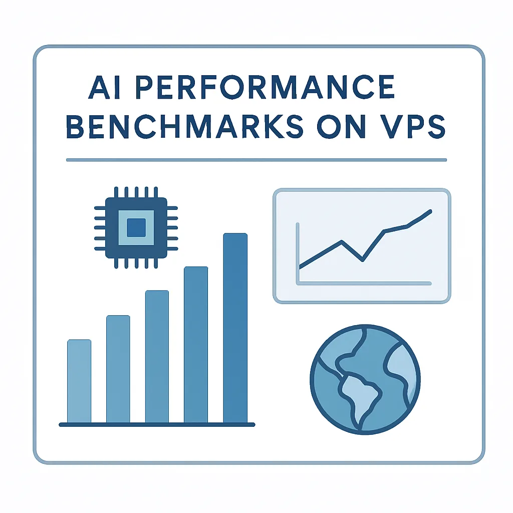 Performance benchmark charts for geospatial AI on a VPS