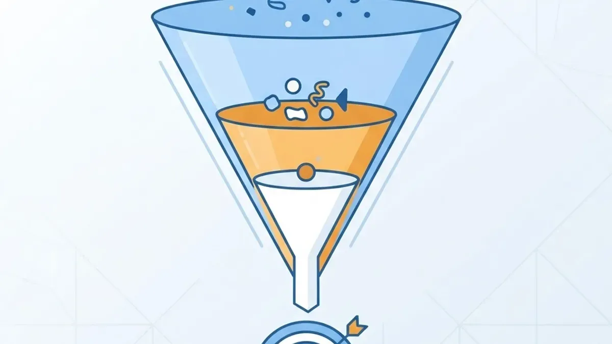 Google Ads keyword match types comparison funnel