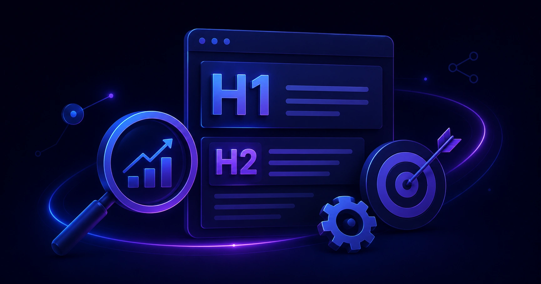 H1 and H2 headings SEO overview diagram