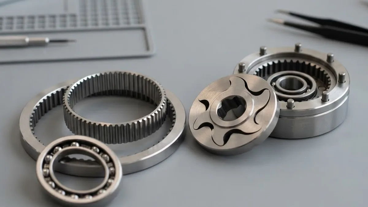 Harmonic strain wave gear reducer components for a robot joint