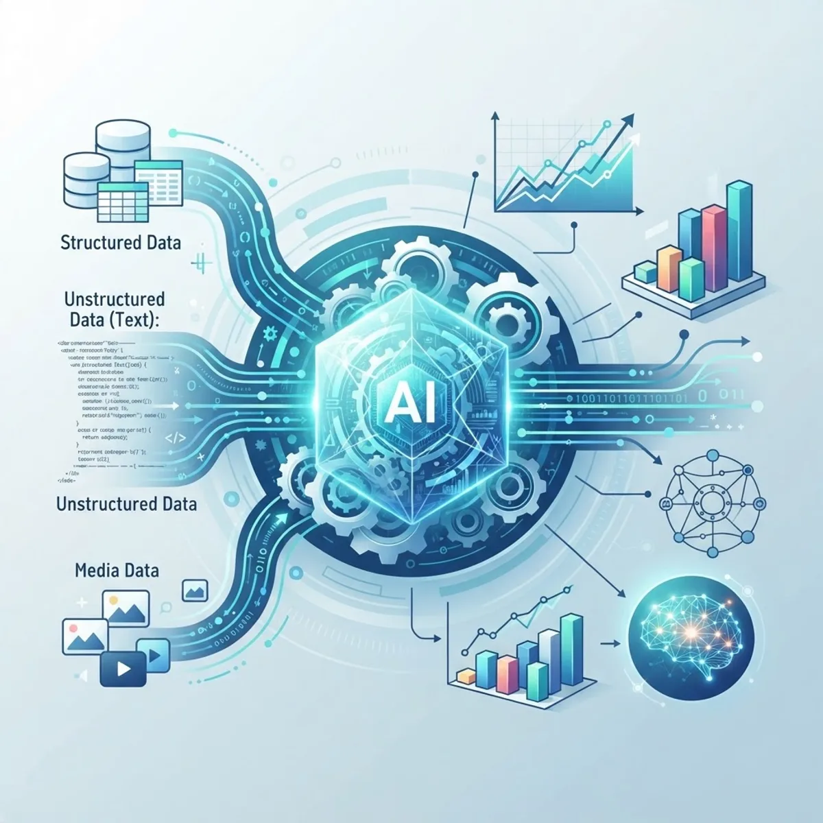 How AI systems learn from data