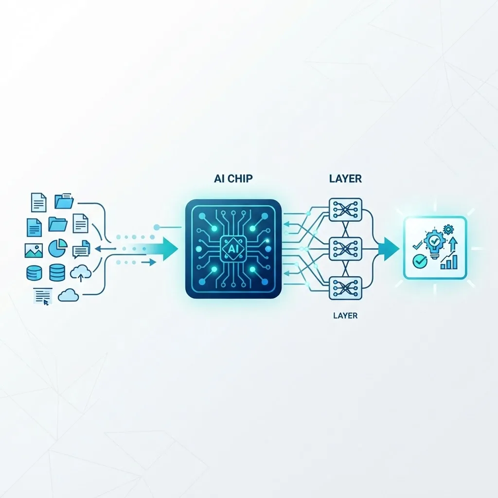 How AI works explained with a simple diagram