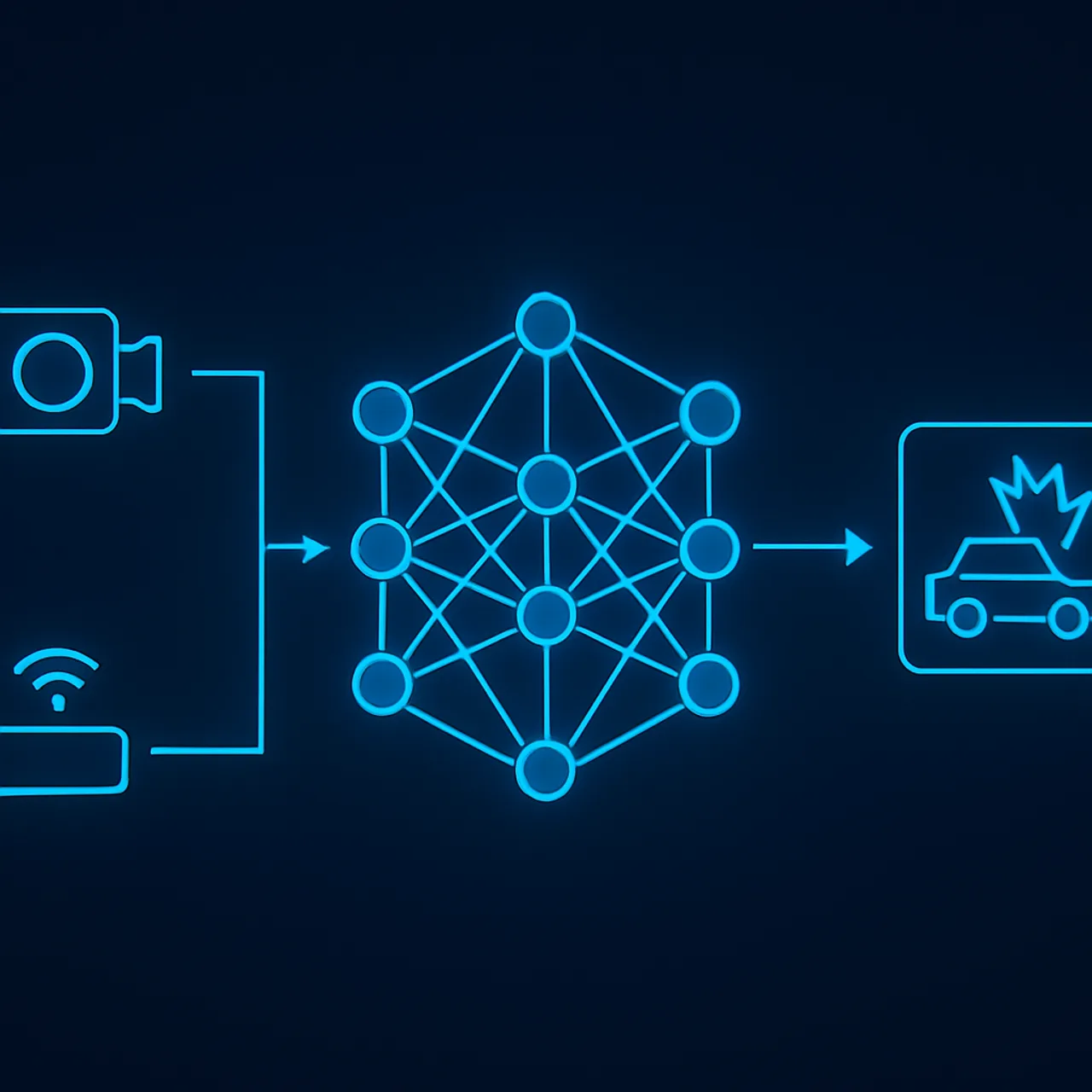 How AI collision detection works as a flowing data pipeline