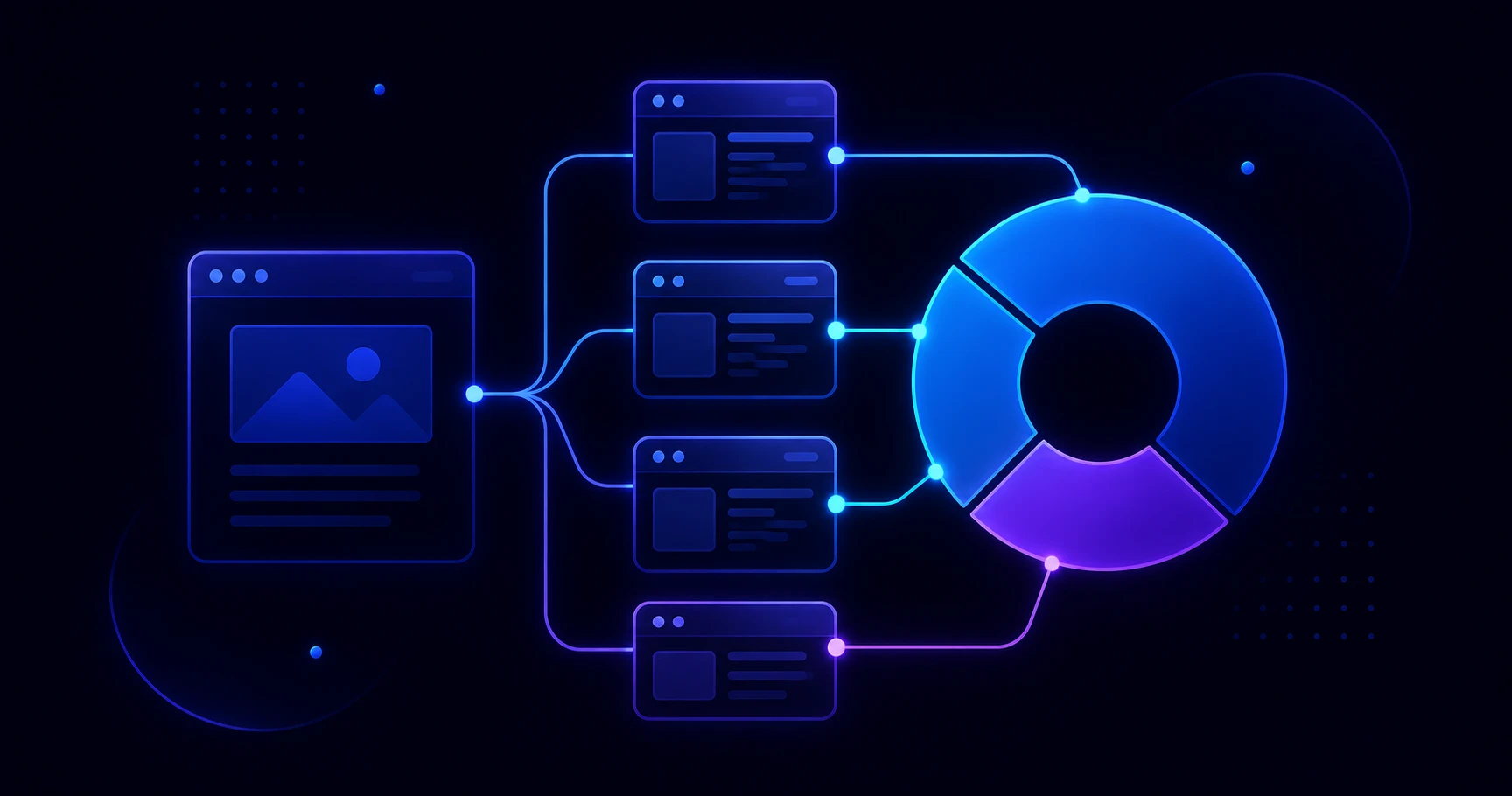 Internal link distribution chart across website pages