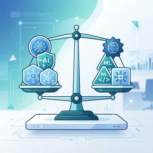 Comparison of AI certifications on a balance scale