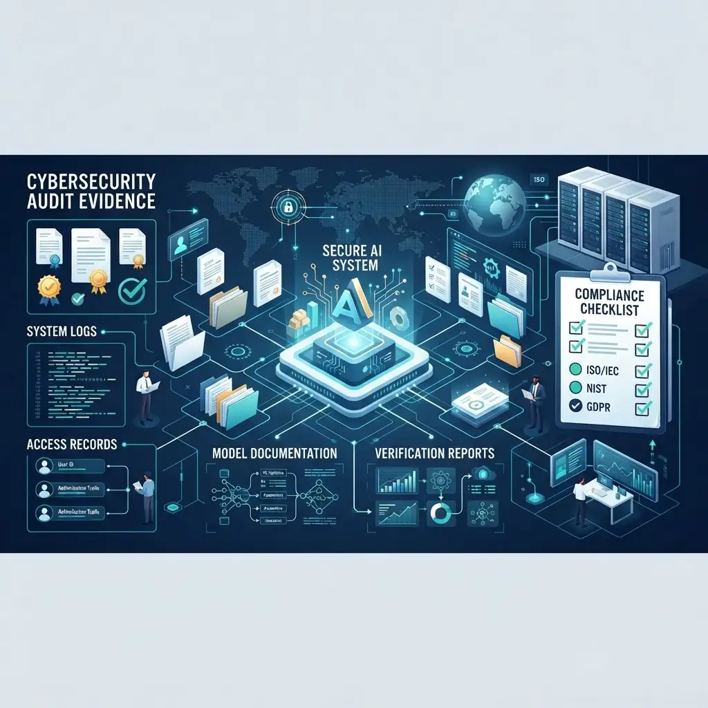 Organized audit evidence for AI security controls