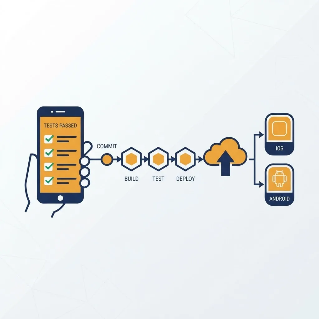 Mobile app testing and deployment pipeline