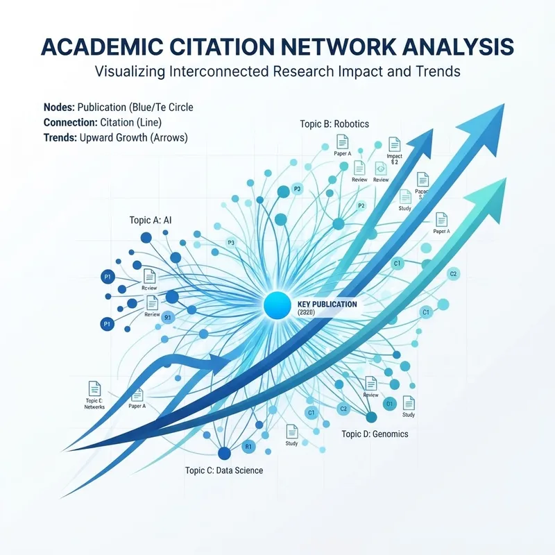 Citation network analysis graph