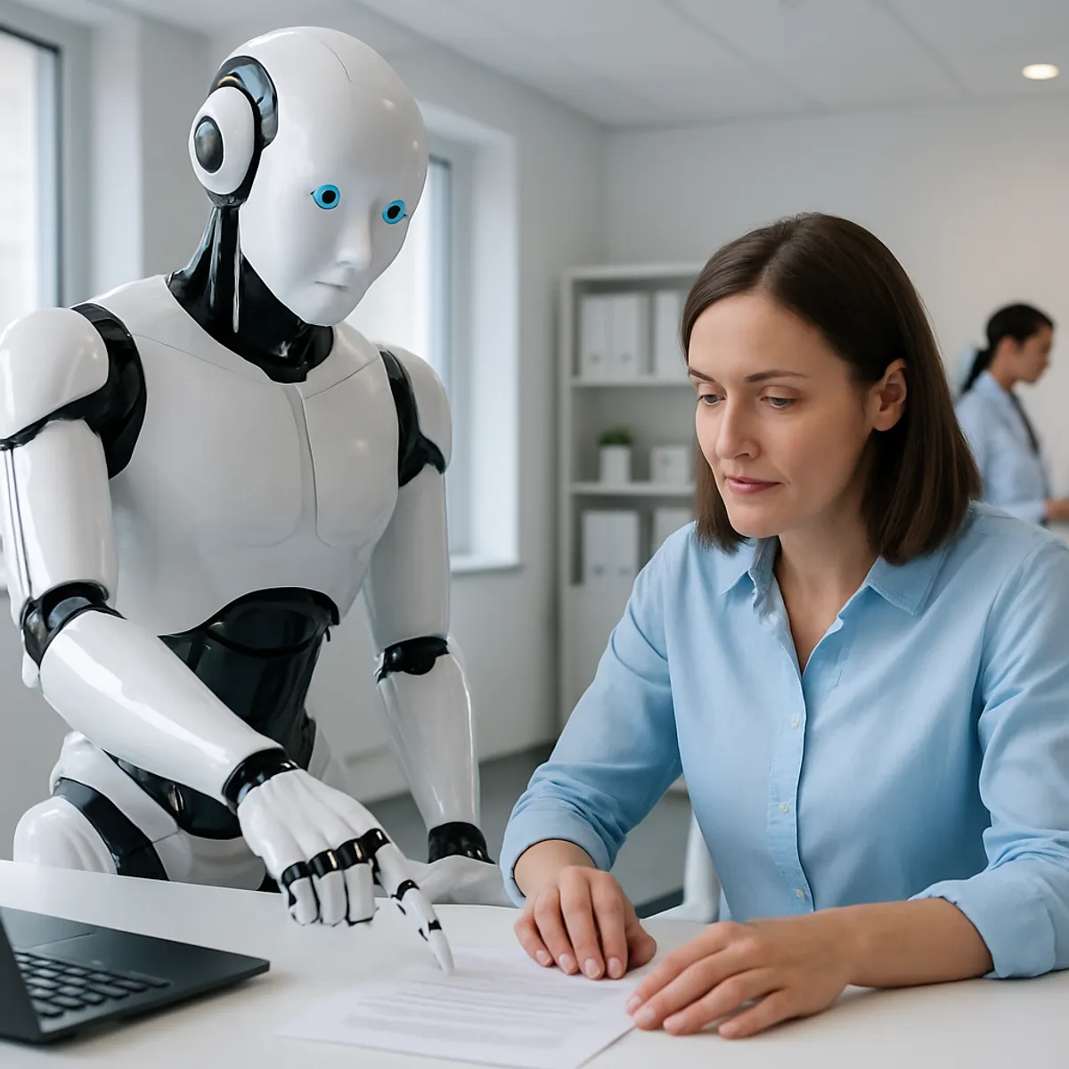 Kai robot assisting people in office and healthcare settings