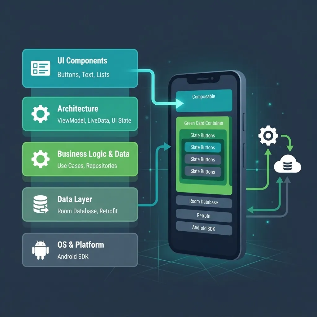 Kotlin and Jetpack Compose Android tech stack