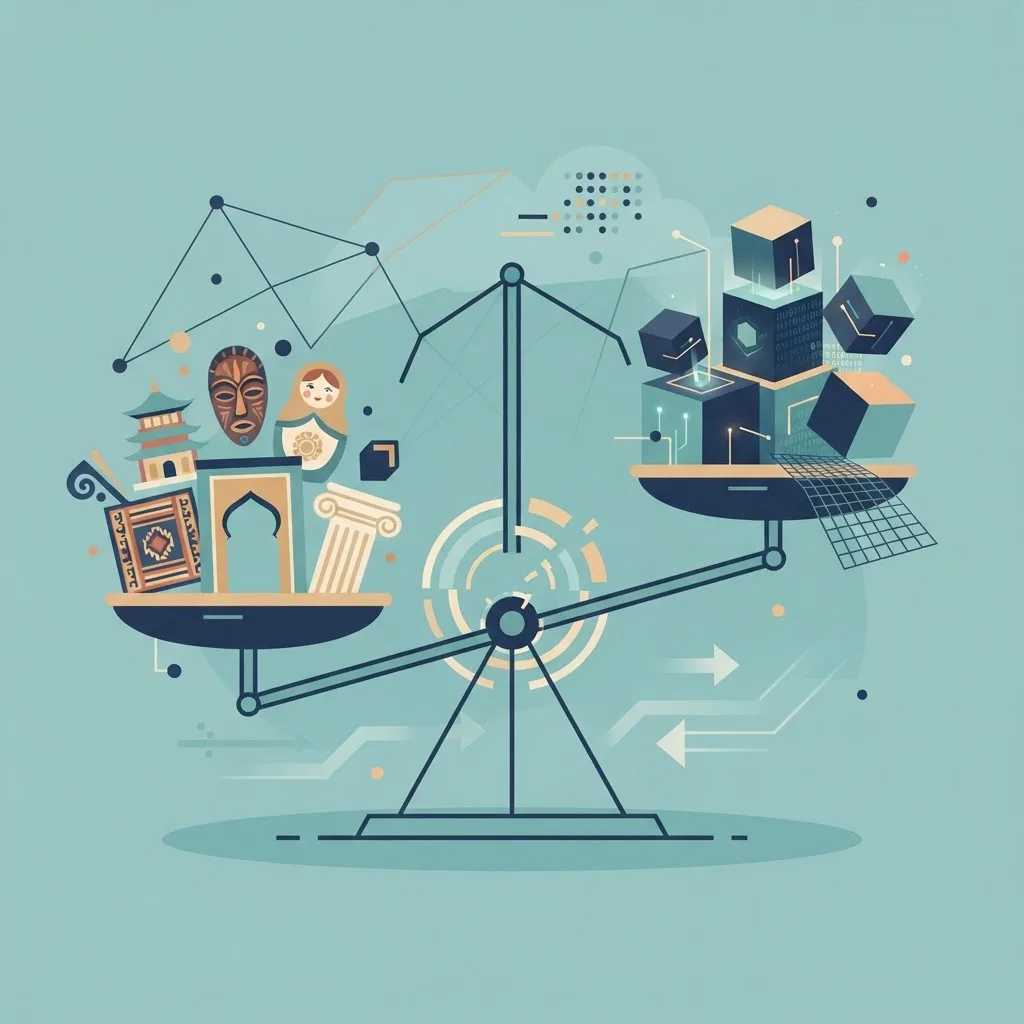 Cultural bias in machine learning illustration