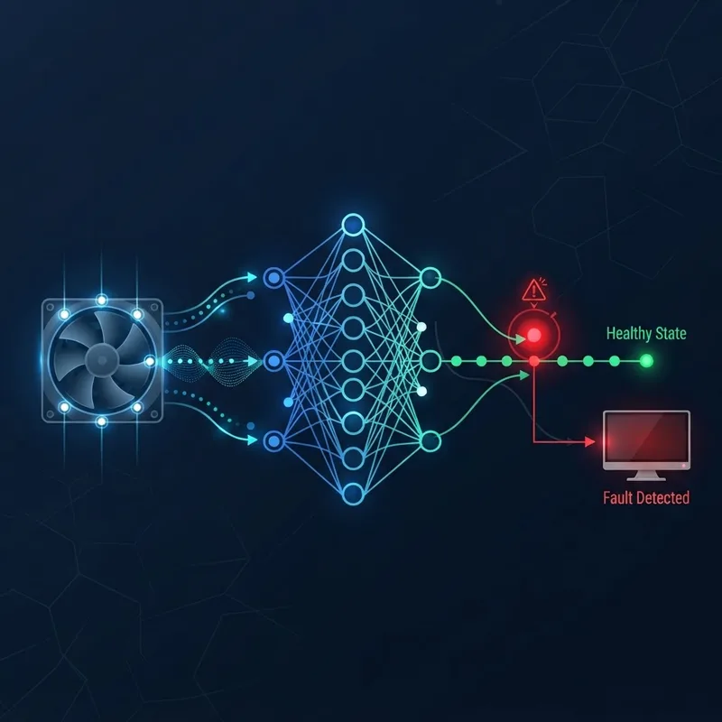 Machine learning fan fault detection model