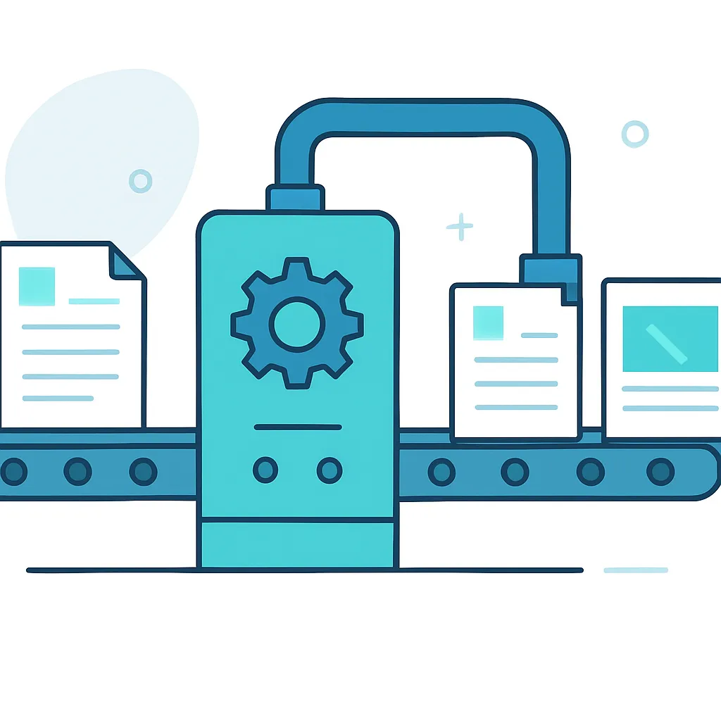 Automated content production workflow from brief to published article