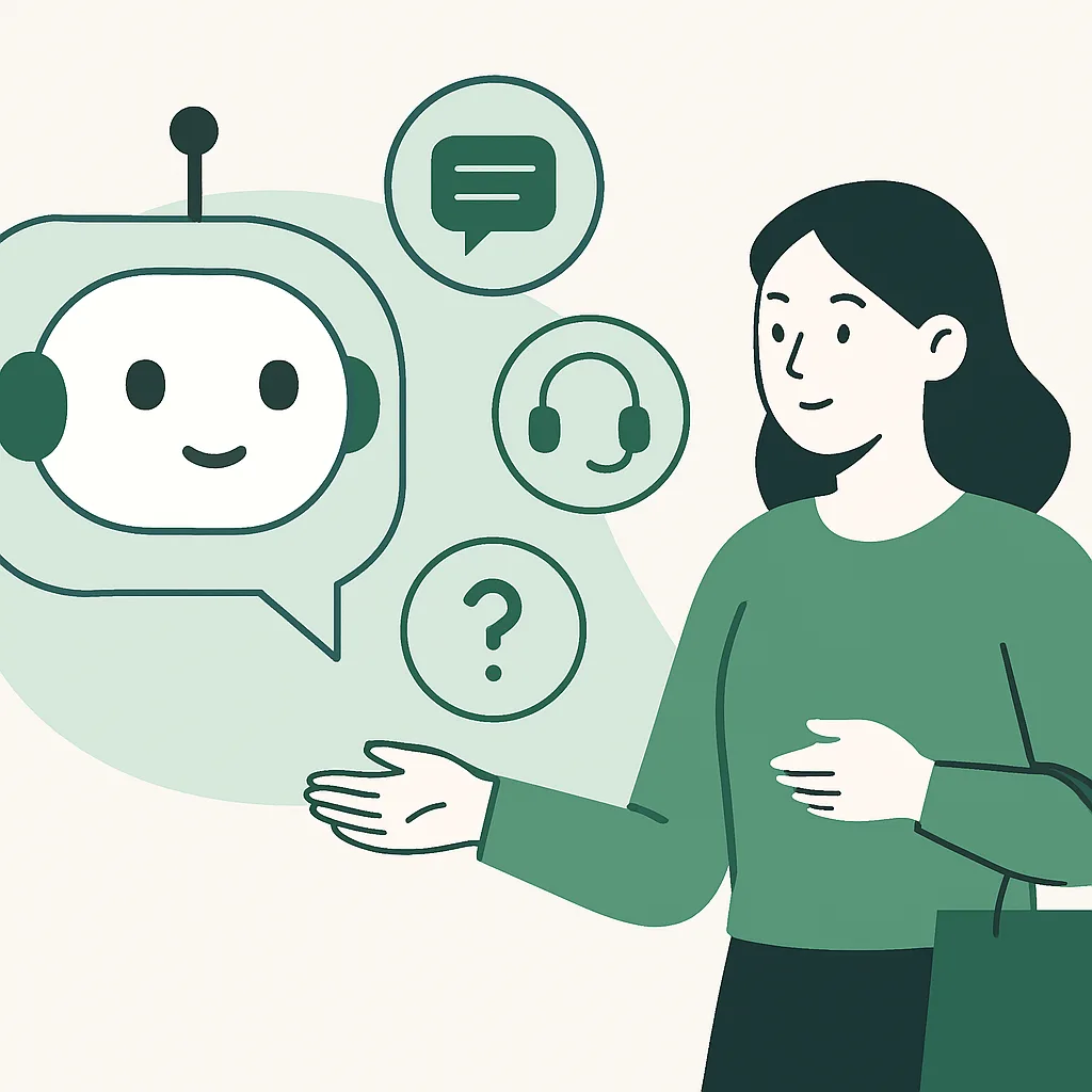 AI chatbot assisting a Marks and Spencer retail customer